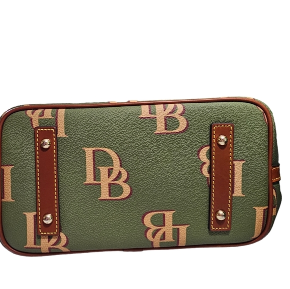 Dooney & Bourke Tote Bag DB Monogram & Vachetta Leather Signature Purse - Picture 7 of 16